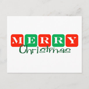 Cartes Pour Fêtes Annuelles Joyeux Noël (Carré)