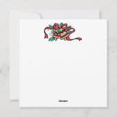 Cartes Pour Fêtes Annuelles Joyeux Noël, Célébration des Bonshommes de Neige (Dos)