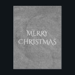 Cartes Pour Fêtes Annuelles Joyeux Noël Chalkboard Typographie noir blanc<br><div class="desc">Joyeux Noël Chalkboard Blackboard Look Élégant écriture manuscrite Typographie Gris Noir Blanc Vacances Cadeaux</div>