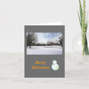 Cartes Pour Fêtes Annuelles Joyeux Noël, champ de neige hivernale