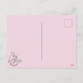 Cartes Pour Fêtes Annuelles Joyeux Noël Chat Rose Lumière de Noël (Dos)