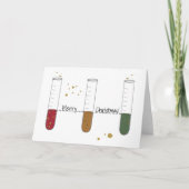 Cartes Pour Fêtes Annuelles Joyeux Noël Chem Science Test Tube Lab Enseignant (Devant)