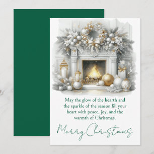Cartes Pour Fêtes Annuelles Joyeux Noël – Cheminée Lumineuse