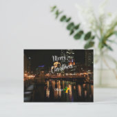 Cartes Pour Fêtes Annuelles Joyeux Noël - Chicago Skyline (Debout devant)
