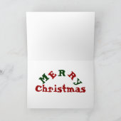 Cartes Pour Fêtes Annuelles Joyeux Noël - Chien à Santa Hat (Intérieur)