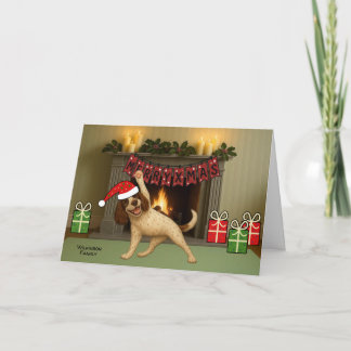 Cartes Pour Fêtes Annuelles Joyeux Noël chien yoga 