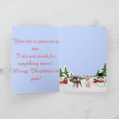 Cartes Pour Fêtes Annuelles Joyeux Noël Chihuahua avec Père Noël (Intérieur)