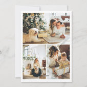 Cartes Pour Fêtes Annuelles Joyeux Noël Chouette neigeuse Personnalisée (Dos)