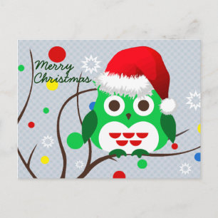 Cartes Pour Fêtes Annuelles Joyeux Noël Chouette tendance