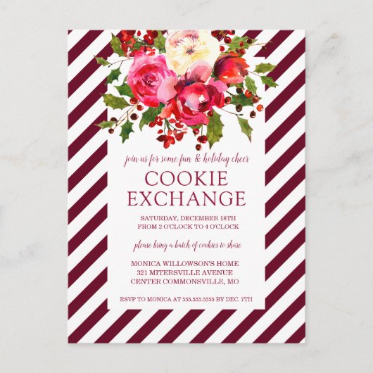 Cartes Pour Fêtes Annuelles Joyeux Noël | Christmas Cookie Exchange (Devant)