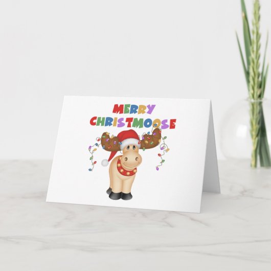 Cartes Pour Fêtes Annuelles Joyeux Noël Christmoose (Devant)
