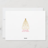 Cartes Pour Fêtes Annuelles Joyeux Noël ciel hivernal étoilé moderne (Dos)