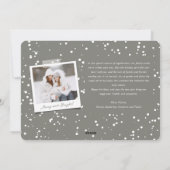 Cartes Pour Fêtes Annuelles Joyeux Noël Classic Script Photo Élégant Chic (Dos)