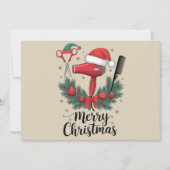 Cartes Pour Fêtes Annuelles Joyeux Noël Coiffeur Coiffeuse Noël Cheveux  (Devant)