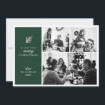 Cartes Pour Fêtes Annuelles Joyeux Noël. Collage moderne vert multi photo<br><div class="desc">"Nous vous souhaitons un joyeux Noël" carte verte moderne avec collage / multi photo pour les vacances d'hiver. Veuillez me contacter si vous avez besoin d'autres articles.</div>