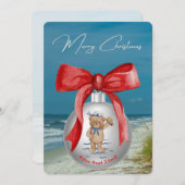 Cartes Pour Fêtes Annuelles Joyeux Noël côtier Hilton Head Island Beach (Devant / Derrière)