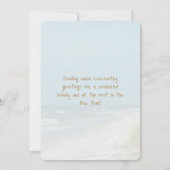 Cartes Pour Fêtes Annuelles Joyeux Noël côtier Hilton Head Island Beach (Dos)