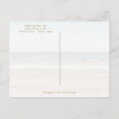 Cartes Pour Fêtes Annuelles Joyeux Noël côtier Plage tropicale et arbre (Dos)