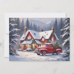 Cartes Pour Fêtes Annuelles Joyeux Noël Cottage Vintage