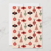 Cartes Pour Fêtes Annuelles Joyeux Noël Couple Photo Rouge (Dos)