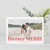 Cartes Pour Fêtes Annuelles Joyeux Noël Couples Red (Debout devant)