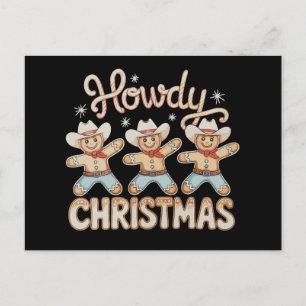 Cartes Pour Fêtes Annuelles Joyeux Noël Cowboy Gingerbread Dabbing Noël