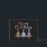 Cartes Pour Fêtes Annuelles Joyeux Noël Croix Noël Arbre Rétro<br><div class="desc">Joyeux Noël Croix Noël Arbre Rétro</div>