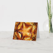 Cartes Pour Fêtes Annuelles Joyeux Noël cuivre or brillant étoile (Devant)