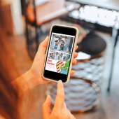 Cartes Pour Fêtes Annuelles Joyeux Noël Cute Cookie Photo Collage