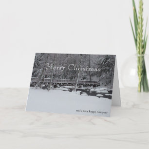 Cartes Pour Fêtes Annuelles Joyeux Noël d'ADKs… le pont