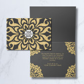 Cartes Pour Fêtes Annuelles Joyeux Noël d'affaires logo Snowflake Gold