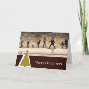 Cartes Pour Fêtes Annuelles Joyeux Noël Dans des Browns Élégants