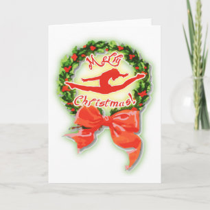 Cartes Pour Fêtes Annuelles Joyeux Noël Danse Danse Gymnastique