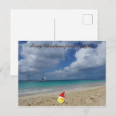Cartes Pour Fêtes Annuelles Joyeux Noël d'Antigua (Devant / Derrière)