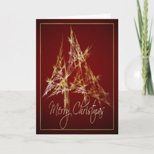 Cartes Pour Fêtes Annuelles Joyeux Noël d'arbre abstrait