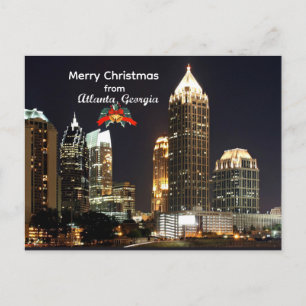 Cartes Pour Fêtes Annuelles Joyeux Noël d'Atlanta, Géorgie