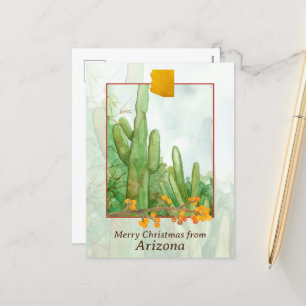 Cartes Pour Fêtes Annuelles Joyeux Noël de Arizona Saguaro Cactus