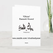 Cartes Pour Fêtes Annuelles Joyeux Noël de Basset Hound (Dos)