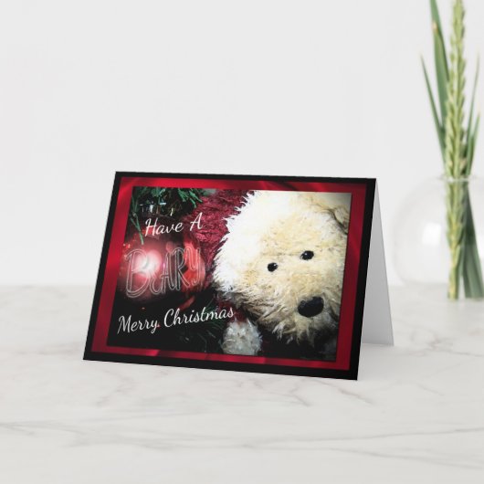 Cartes Pour Fêtes Annuelles Joyeux Noël de Beary (Devant)
