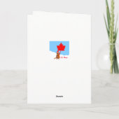 Cartes Pour Fêtes Annuelles Joyeux Noël de Canada Beaver (Dos)