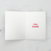 Cartes Pour Fêtes Annuelles Joyeux Noël de Canada Beaver (Intérieur)