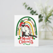 Cartes Pour Fêtes Annuelles Joyeux Noël de chat siamois (Debout devant)