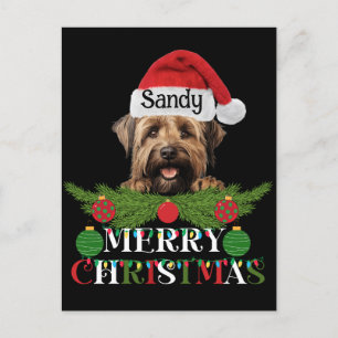 Cartes Pour Fêtes Annuelles Joyeux Noël de chien de garde personnalisé