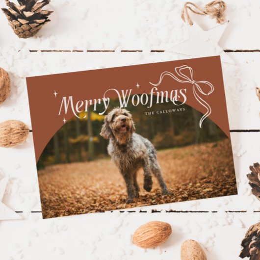 Cartes Pour Fêtes Annuelles Joyeux Noël de chien en terre cuite