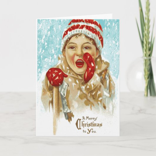 Cartes Pour Fêtes Annuelles Joyeux Noël de cri (Devant)