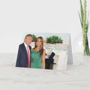 Cartes Pour Fêtes Annuelles Joyeux Noël de Donald et Melania