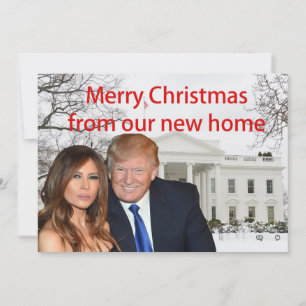Cartes Pour Fêtes Annuelles Joyeux Noël de Donald et Melania