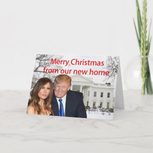 Cartes Pour Fêtes Annuelles Joyeux Noël de Donald et Melania