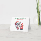 Cartes Pour Fêtes Annuelles Joyeux Noël de Down Under Cute Koala Aussie (Devant)