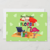 Cartes Pour Fêtes Annuelles Joyeux Noël de Floride (Devant)